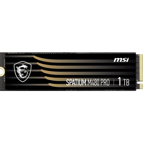 SSD накопитель MSI Spatium M480 Pro 1ТБ, M.2 2280, PCIe 4.0 x4, NVMe, M.2 [s78-440l1g0-p83]