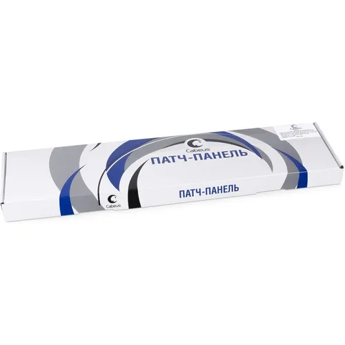 Патч-панель Cabeus PLHD-24-CAT.5E-DUAL-90-0,5U 19" 0.5U 24xRJ45 кат.5E UTP