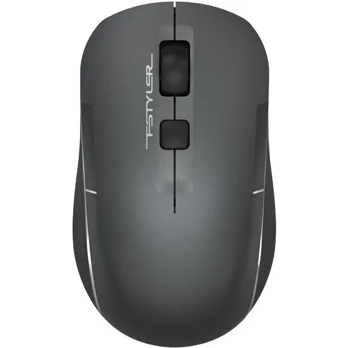 Мышь беспроводная A4TECH Fstyler FB26CS Air2, Bluetooth/Радио, оптическая, USB, 2000dpi, серый и черный [fb26cs air2 smoky grey]