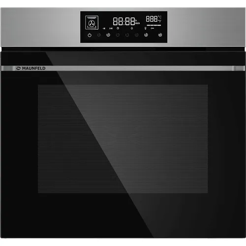 Духовой шкаф электрический MAUNFELD AEOD76106S, 76л, дверца с 3 стеклами, серебристый