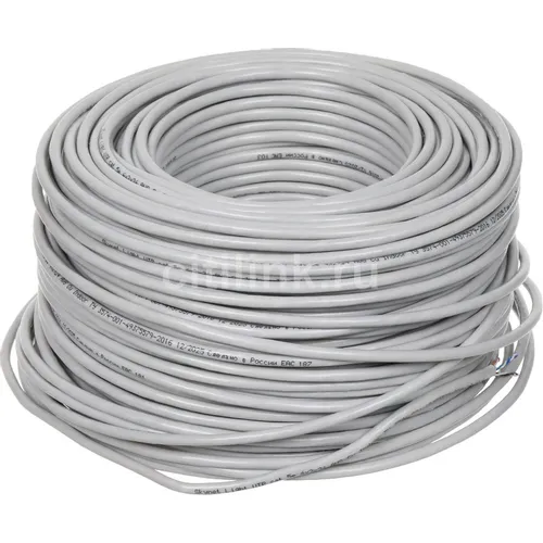 Кабель SKYNET CSP-UTP-4-CU/100 UTP, кат.5E, 100м, 4 пары, медь, одножильный, серый