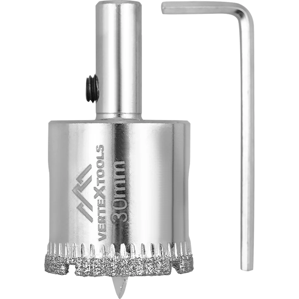 Коронка по стеклу и керамике vertextools 336-30-55