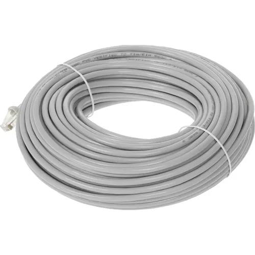 Патч-корд Buro UTP-5E-30M-G литой (molded), UTP, кат.5E, 30м, 4 пары, 26AWG, алюминий омедненный, многожильный, серый