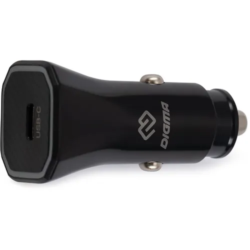 Автомобильное зарядное устройство Digma DGC2B, USB-C, 20Вт, 3A, черный [dgc2b0f010bk]