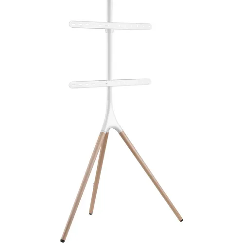 Подставка для телевизора Cactus CS-ST1246WTBCH, 45-65", напольный, белый/береза