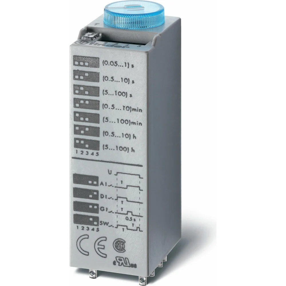Миниатюрное съемное реле времени Finder 850200240000