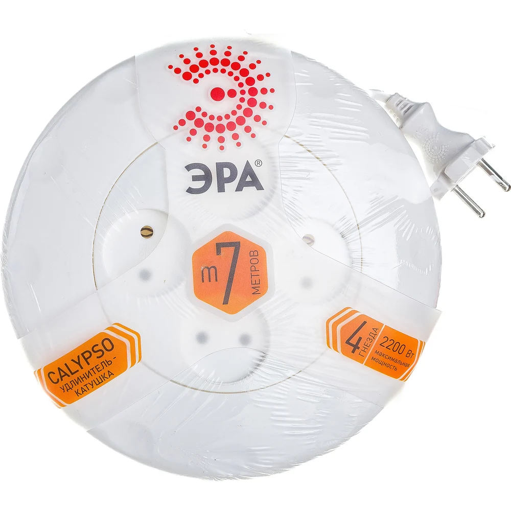 Удлинитель ЭРА UR-4-7m-W Б0019041