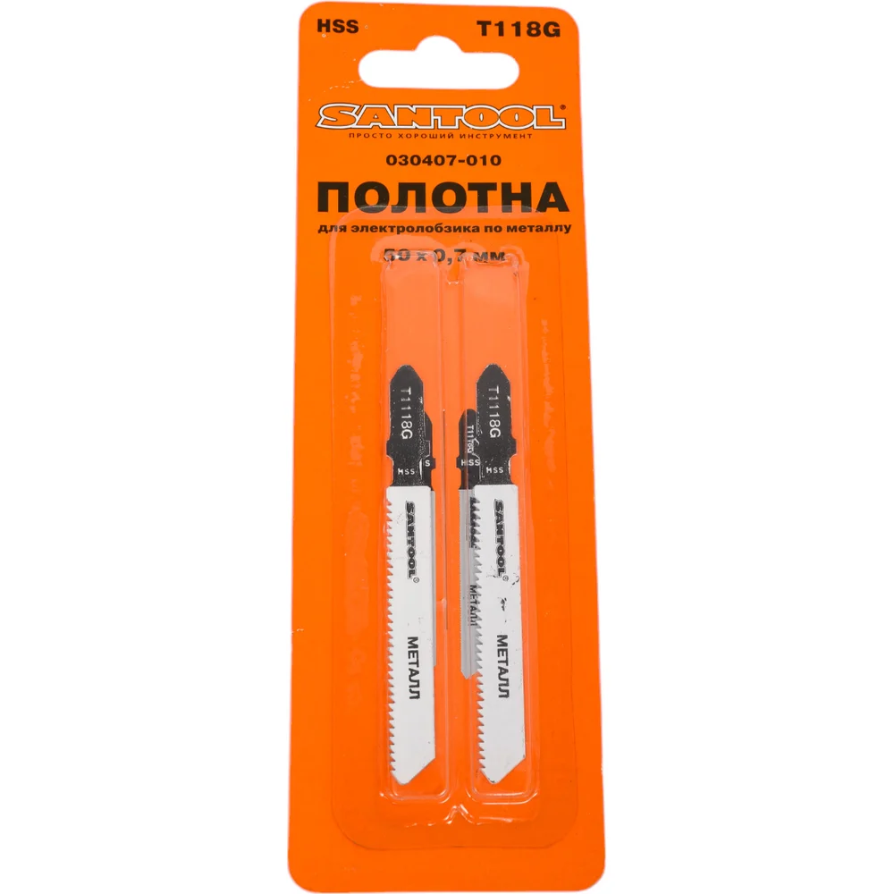 Полотна для электролобзика по металлу SANTOOL T118G 030407-010