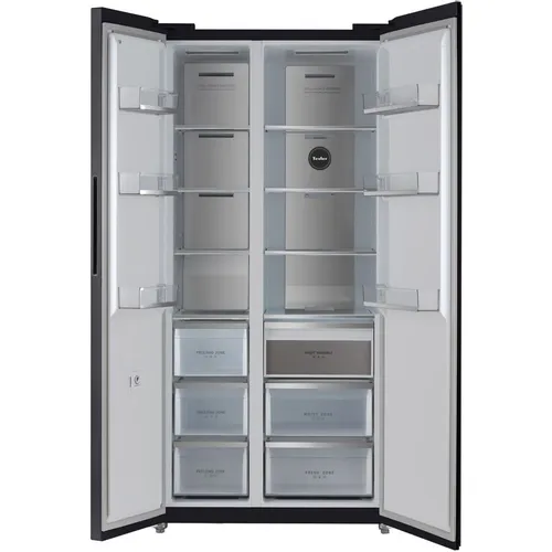 Холодильник двухкамерный TESLER RSD-537BI Side by Side, инверторный, графит