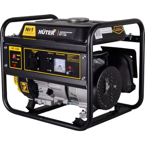 Бензиновый генератор Huter HT 1.0А, 220 В, 1.1кВт [64/1/132]
