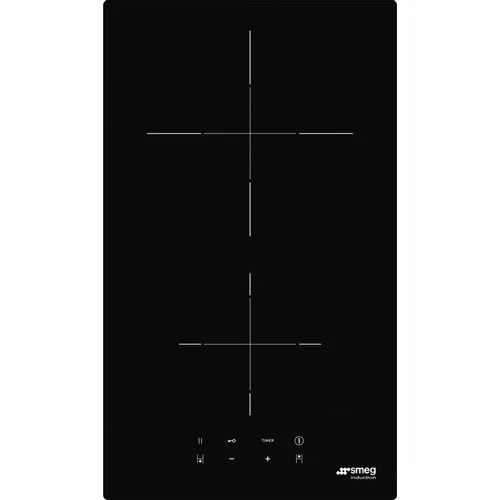 Индукционная варочная поверхность SMEG SI2321D, конфорок: 2 шт., стеклокерамика, независимая, черный