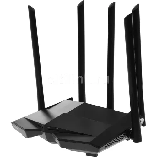 Wi-Fi роутер TENDA AC11, Wi-Fi 5, AC1200, 2.4/5ГГц, 3 LAN, черный