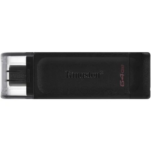 Флешка USB (Type-C) Kingston DataTraveler 70 DT70/64GB 64ГБ, USB3.0, черный