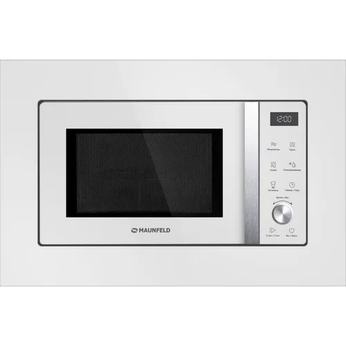 Встраиваемая микроволновая печь MAUNFELD JBMO1225FSGW02, 25л, 900Вт, белый