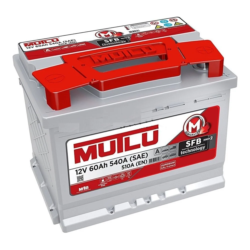 Аккумулятор Mutlu SFB M2 6СТ-60.0 L2.60.051.A