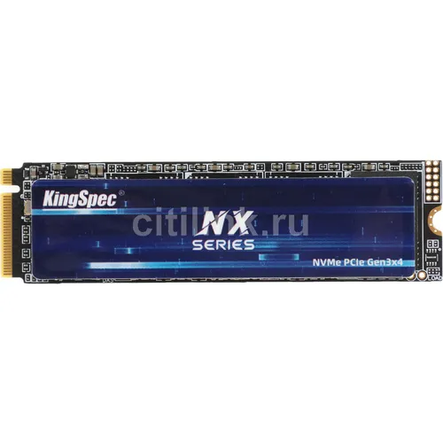 SSD накопитель KINGSPEC NX-128 128ГБ, M.2 2280, PCIe 3.0 x4, NVMe, M.2