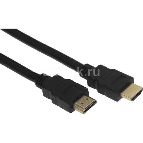 Кабель аудио-видео Cactus CS-HDMI.1.4-1.5, HDMI (m) - HDMI (m), ver 1.4, 1.5м, GOLD, черный