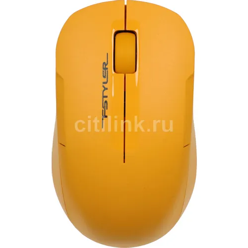 Мышь беспроводная A4TECH Fstyler FG15CS Air2, радио, оптическая, USB, 1200dpi, желтый