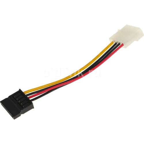 Кабель питания PREMIER 6-096-SATA-PS, SATA (прямой) - Molex 8981 (прямой), 0.15м, пакет