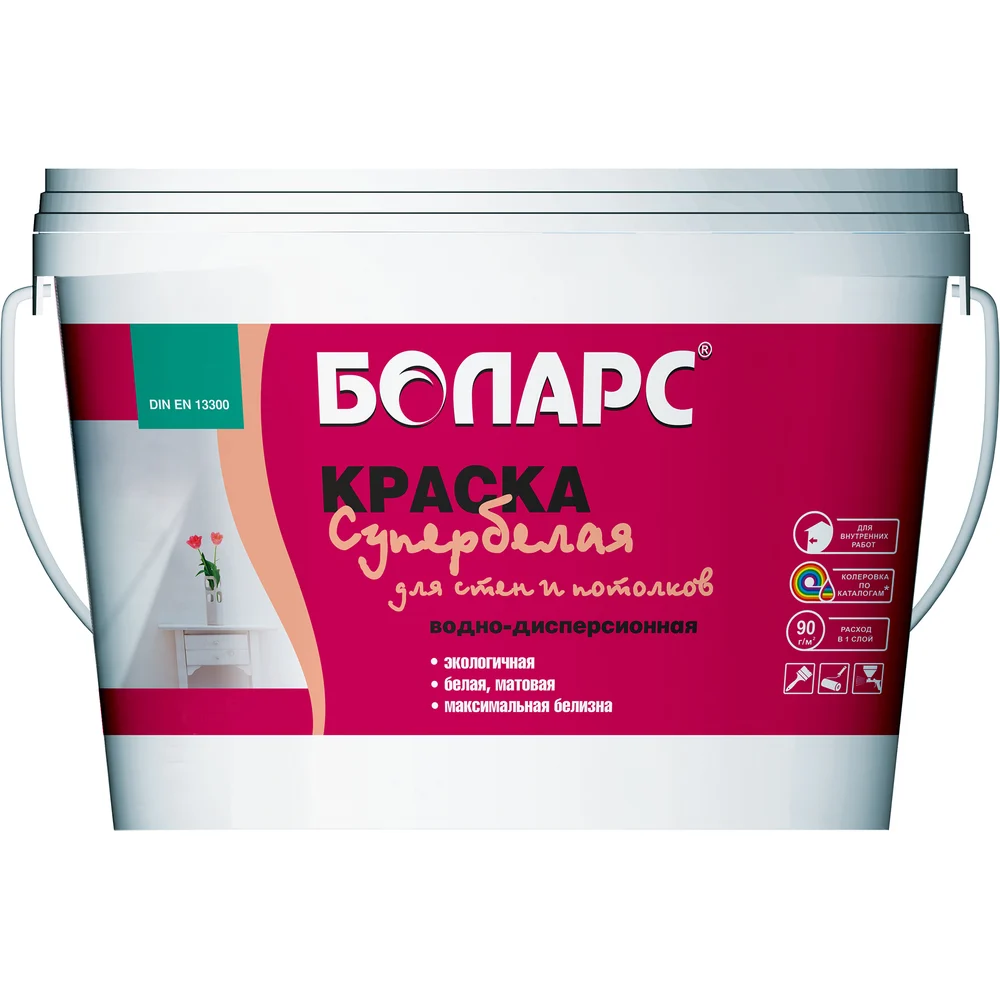 Краска для стен и потолков БОЛАРС 2100 00000005564