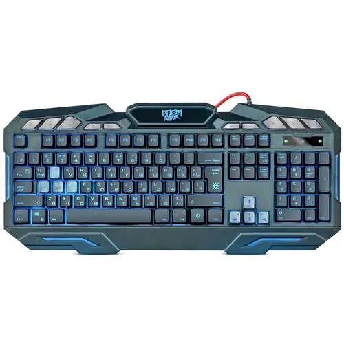 Клавиатура Defender Doom Keeper GK-100DL, проводная, USB, мембранная, черный [45100]