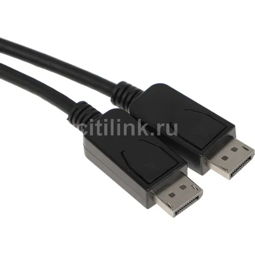 Кабель Display Port DisplayPort (m) (прямой) - DisplayPort (m) (прямой), GOLD , 5м, черный