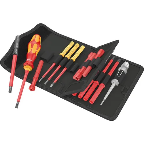 Отвертка с насадками WERA Kraftform Kompakt VDE 18 Universal 1 Tool Finder, 18 предметов [we-006613]