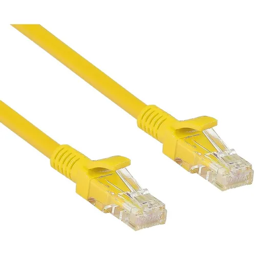 Патч-корд EXEGATE UTP-RJ45-RJ45-5e-5M-YL литой (molded), UTP, кат.5E, 5м, 4 пары, алюминий омедненный, многожильный, желтый