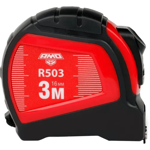 Рулетка строительная AMO R503, 3м x16мм, с автостопом [851544]