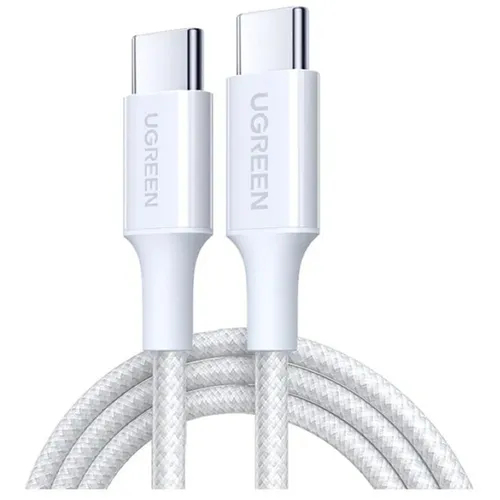 Кабель UGREEN USB Type-C (m) - USB Type-C (m), 1м, 5A, белый [35220]