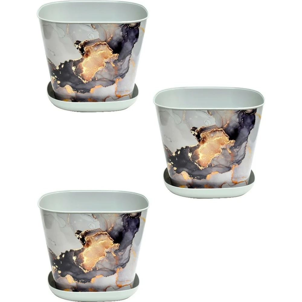 Квадратное кашпо Violet N-Kahpo-3/-38137-50