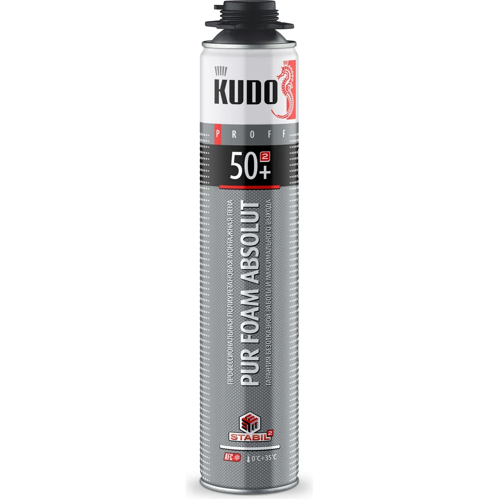 Монтажная пена KUDO ПРОФ PROFF 50+ KUPP10S50+