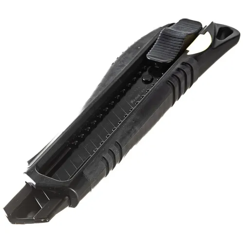 Нож HANSKONNER HK1076-08-02, 18мм, 1шт, черный