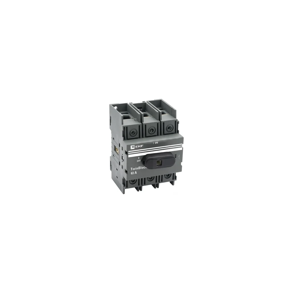 Рубильник для прямой установки TwinBlock EKF tb-63-3p-f