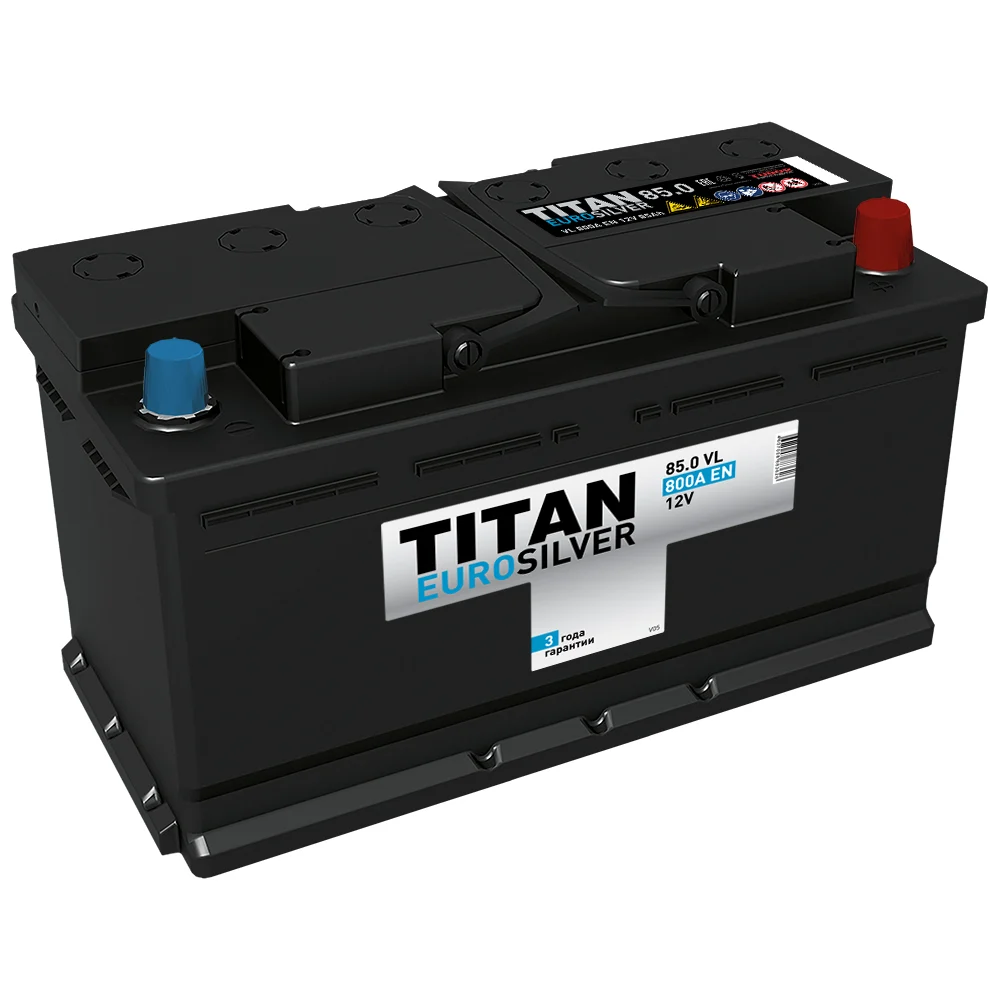 Низкий аккумулятор TITAN EUROSILVER 85.0 VL 4607008883626
