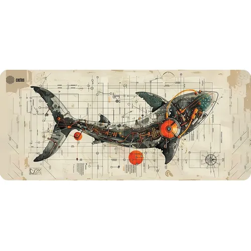 Коврик для мыши Cactus Shark Кордура, 900х400х4мм [cs-mp-cor03xxl]