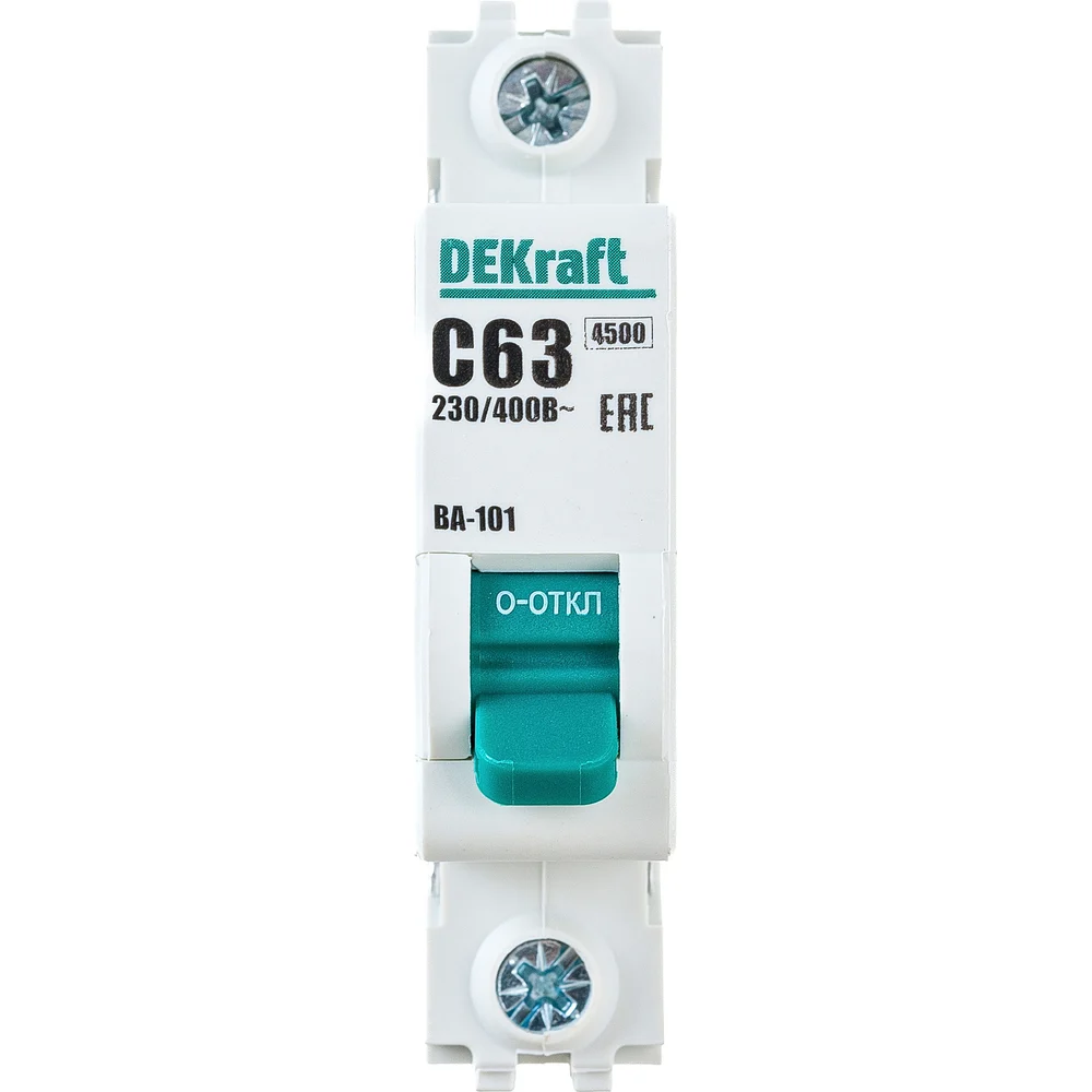 Автоматический выключатель DEKraft ВА101-1P-063A-C 11060DEK 121907