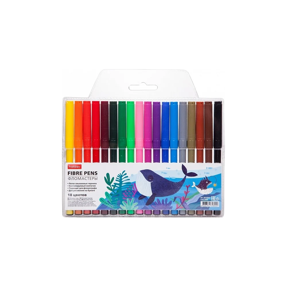 Фломастеры Hatber COLORA 63883