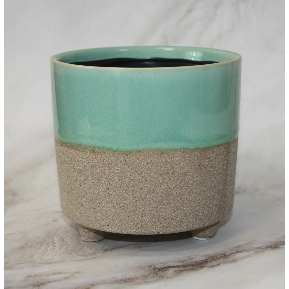 Кашпо SCHEURICH Kübel Piaff sandy aqua 63328