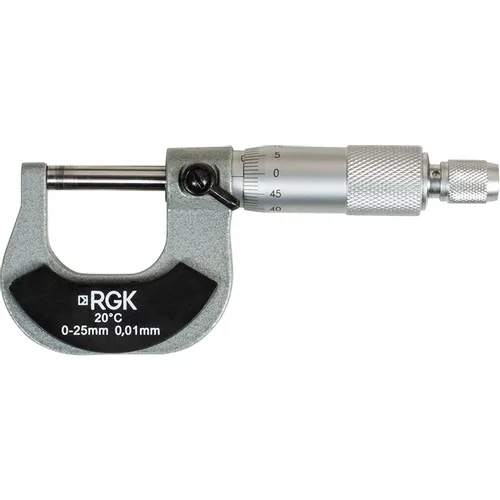 Микрометр RGK MCM-25, 25 мм, с поверкой, разм.шага:0.01мм [755818]