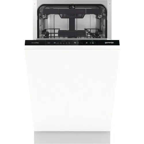 Встраиваемая посудомоечная машина Gorenje GV561D10, узкая, ширина 44.8см, полновстраиваемая, загрузка 11 комплектов