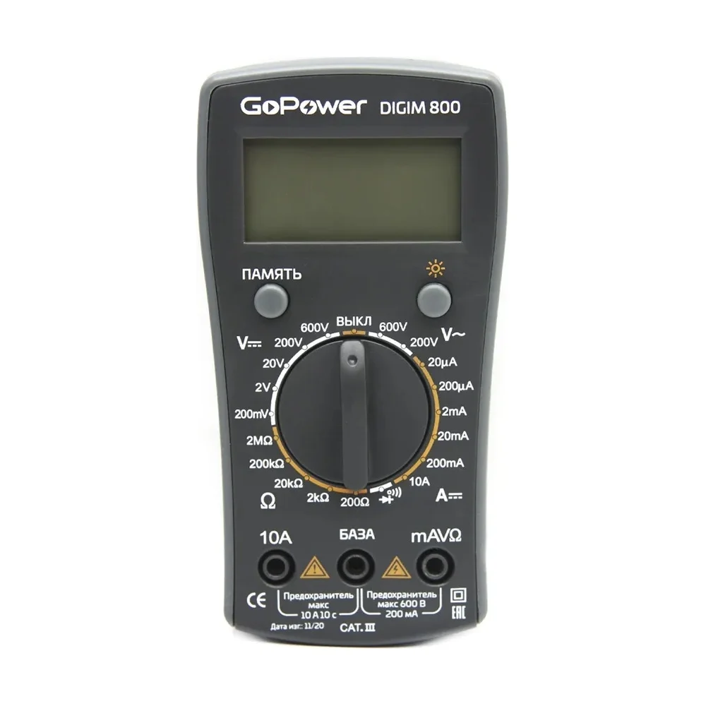 Мультиметр GoPower DigiM 800 00-00015326