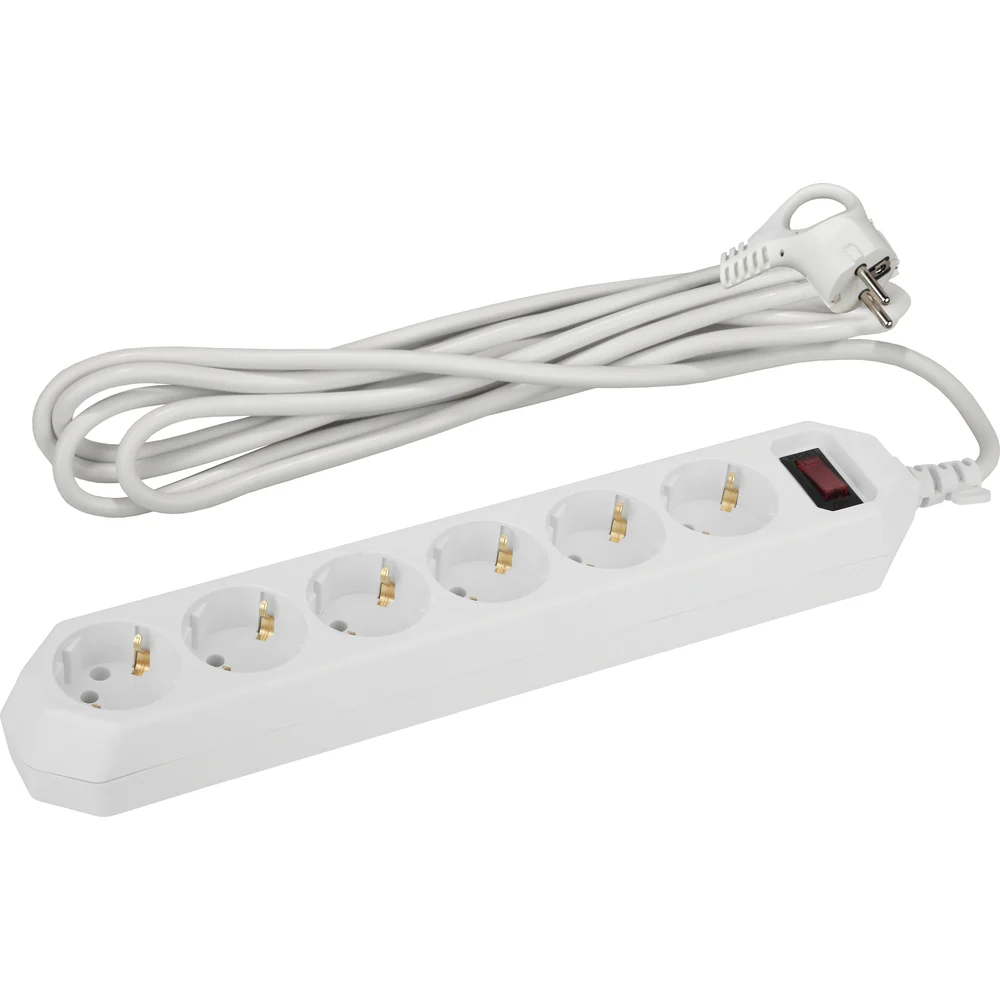 Сетевой фильтр ЭРА USF-6es-1,5m-W-BOX Б0037260