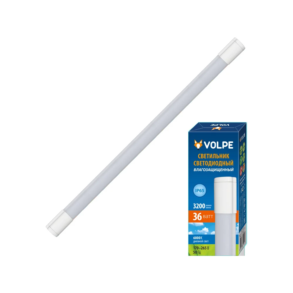 Накладной влагозащищенный светодиодный светильник Volpe ULT-Q218 36W/NW IP65 WHITE UL-00003550