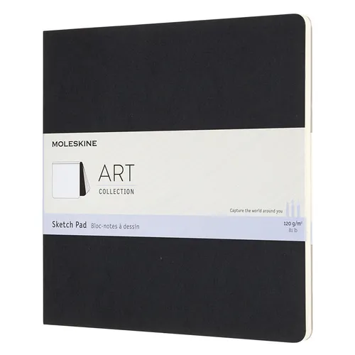 Блокнот Moleskine Art Soft, 48стр, мягкая обложка, черный [artskpad5]