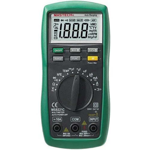 Мультиметр цифровой MASTECH MS8221C, автоматический [13-2056]