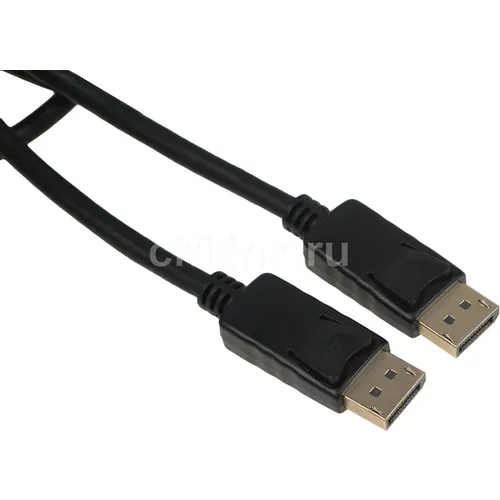 Кабель Display Port V1.1, DisplayPort (m) (прямой) - DisplayPort (m) (прямой), GOLD , 5м, черный