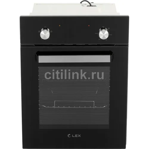 Духовой шкаф электрический LEX EDM 4540 BL, 58л, дверца с 2 стеклами, черный