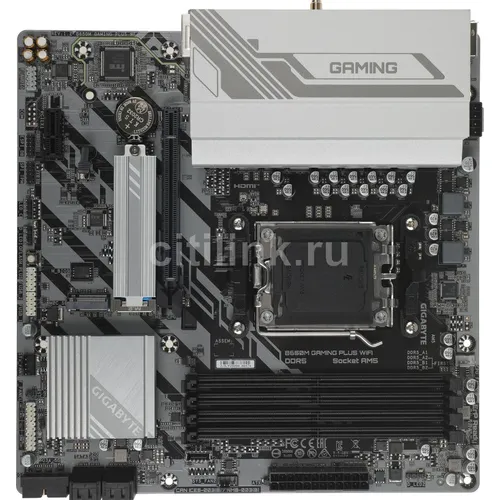 Материнская плата Gigabyte B650M GAMING PLUS WIFI, Socket AM5, AMD B650, mATX, Ret