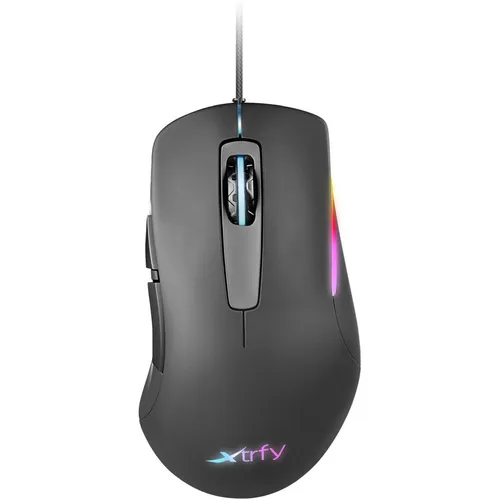 Мышь проводная XTRFY XG-M1, игровая, оптическая, USB, 7200dpi, черный [xg-m1-rgb]
